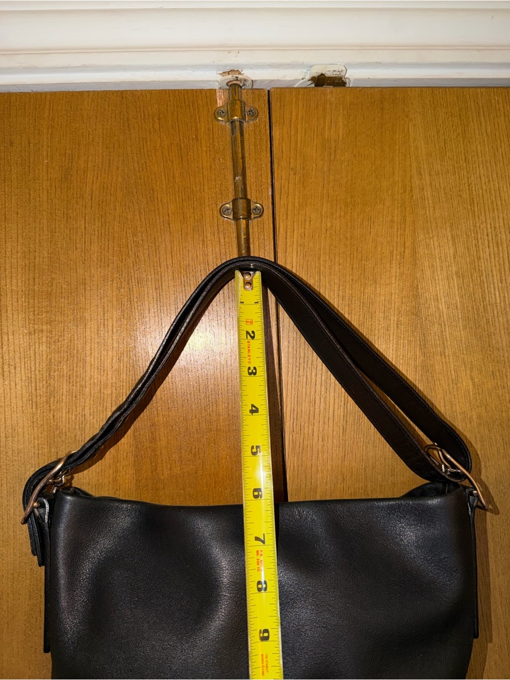 Coach Black Leather Bucket Bag Adjustable Strap Shoulder Hobo- Style 9186 - Picture 13 of 16